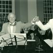 With Yehudi Menuhin 1989 photo Sidney Harris